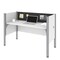 Bestar Bestar Pro-Biz 63W Single Office Cubicle with Gray Tack Board and Low Privacy Panels in white 100871CG-17 - alternate 1